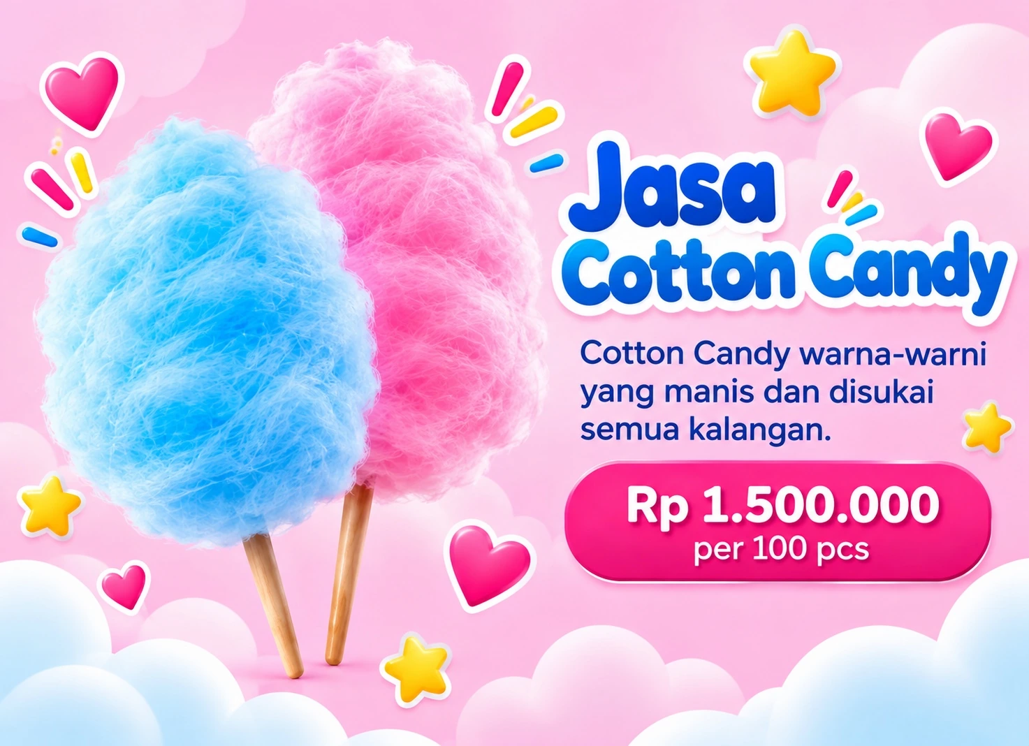 Jasa Cotton Candy Pestaku.com